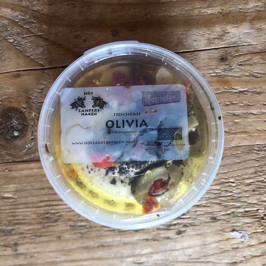 Frischkäse in Öl "Olivia" vom Hof Zandershagen, 160 g