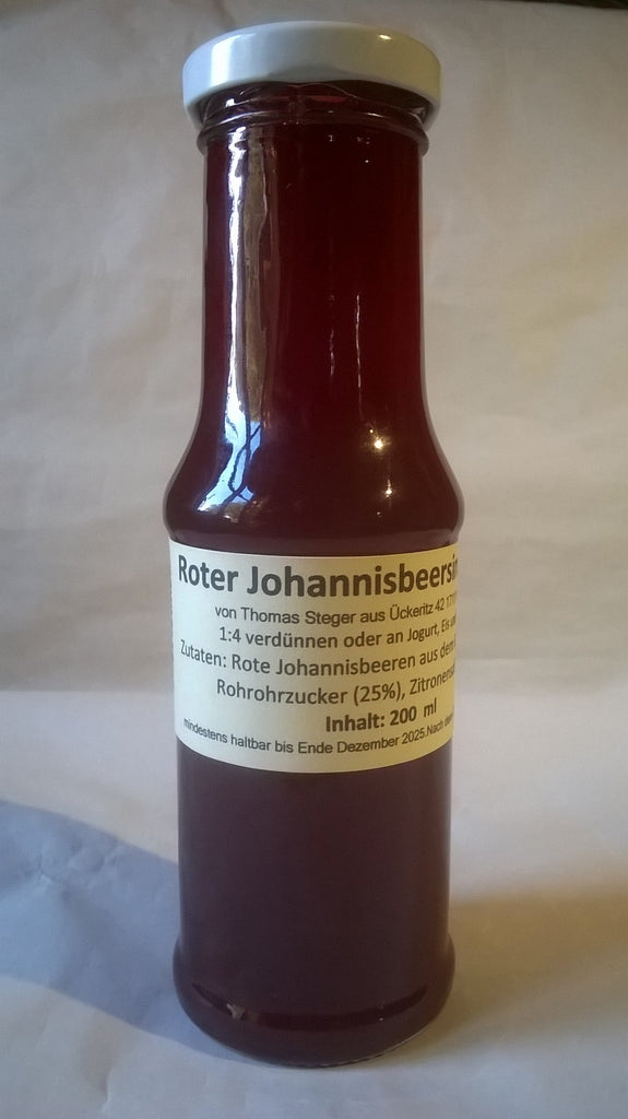 Roter Johannisbeersirup 200ml