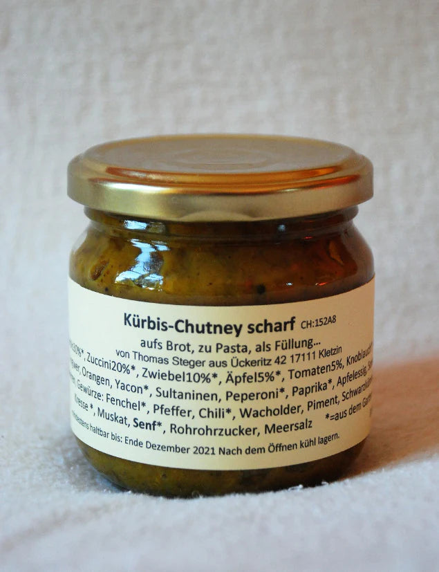 Kürbischutney scharf 220g