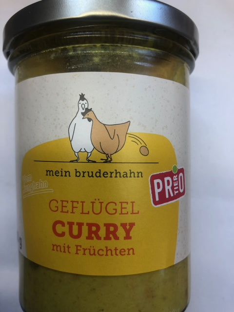 Geflügel Currywurst mit Früchten